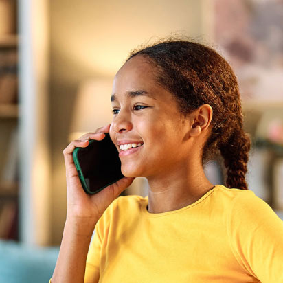 Girl on phone